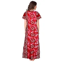 HOORANI Enterprises 100% Cotton Nighty for Women || Long Length Printed Nighty/Maxi/Night Gown/Night Dress/Nightwear Inner  Sleepwear for Women's (Combo Pack of 2)-thumb2