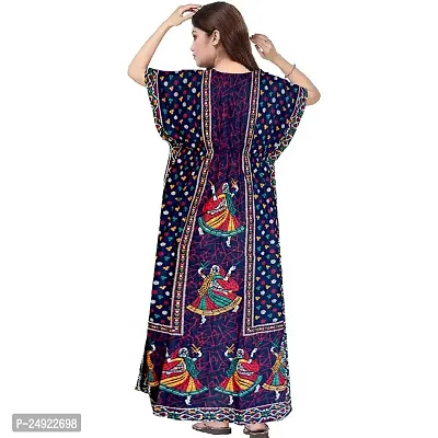 Hoorain Enterprises 100% Cotton Nighty for Women || Long Length Printed Nighty/Maxi/Night Gown/Night Dress/Nightwear Inner  Sleepwear for Women's (Combo Pack of 2)-thumb5