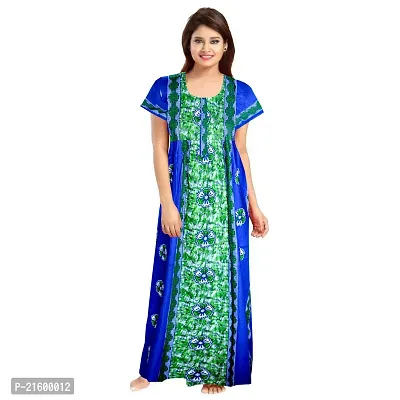 Comfortable Multicoloured Cotton Nightdress For Women-thumb2