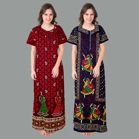 Stylish Nightdress For Women Pack Of 2