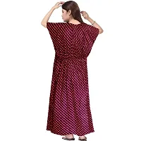 Hoorain Enterprises 100% Cotton Nighty for Women || Long Length Printed Nighty/Maxi/Night Gown/Night Dress/Nightwear Inner  Sleepwear for Women's (Combo Pack of 2)-thumb4