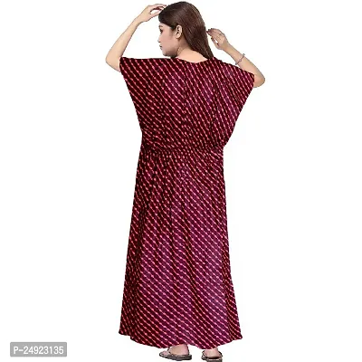 Hoorain Enterprises 100% Cotton Nighty for Women || Long Length Printed Nighty/Maxi/Night Gown/Night Dress/Nightwear Inner  Sleepwear for Women's (Combo Pack of 2)-thumb5