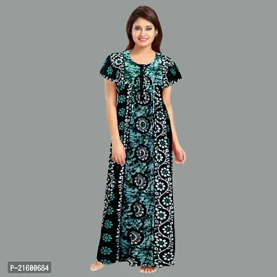 Comfortable Multicoloured Cotton Nightdress For Women-thumb4