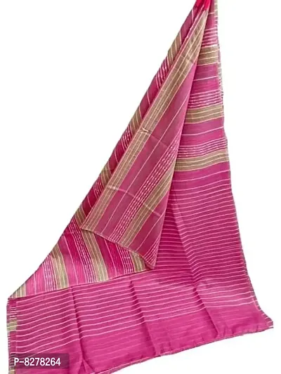 ZA Handloom 87M Women's Linen Slub Weave Saree with Blouse Piece (ZA1043, Yellow)-thumb2