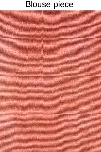 Naz Boutique Bhagalpuri Handloom Women's Cotton Art Silk Striped Saree Simple And Sober Saree With Running Blouse Light Weight Free Size 6.5 Meters Including Blouse (Red)-thumb4