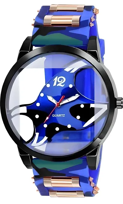 Bros Moon so elegant so beautiful Stylo Blue Aar Par unisex Watch
