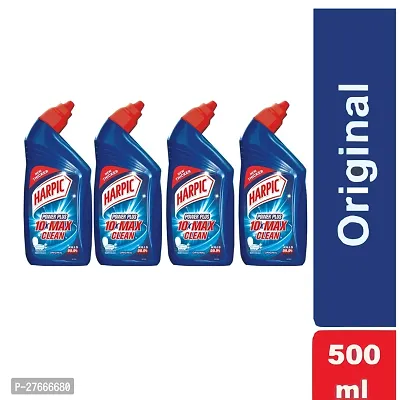 Harpic Disinfectant Toilet Cleaner Liquid, Original - 500ML (Pack of 4)