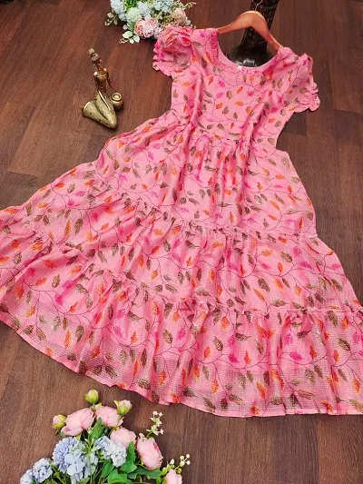 Floral Flared Dress For Women