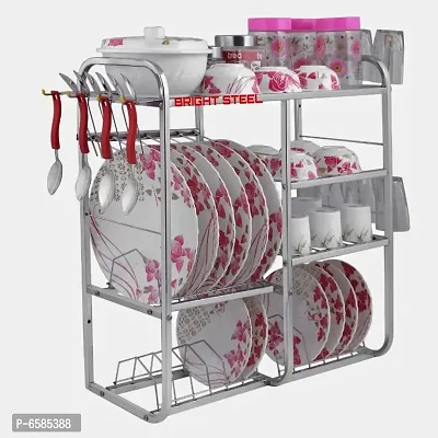 Buy STEEL Premium Stainless steel Kitchen Dish Rack Plate