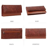 Bagneeds Synthetic Leather Wallet Money/Card Holder for Women (Brown)-thumb3