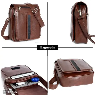 Stylish Fancy Unisex Synthetic Leather Sling And Cross-Body Bag For Multi-Purpose Use For Men-thumb2