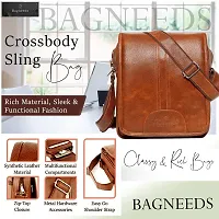 Bagneeds Men's Messenger Bags (Tan)-thumb2