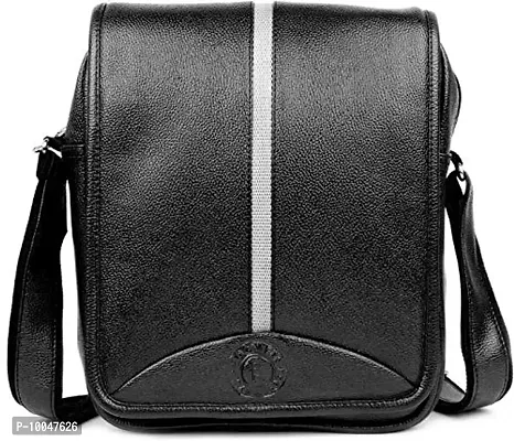 Stylish Fancy Casual Crossbody Synthetic Leather Sling Bag For Men-thumb0