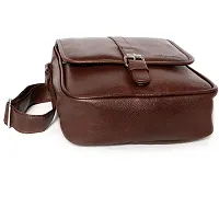 Bagneeds Casual/Formal Crossbody Synthetic Leather Unisex Sling Bag (Brown)-thumb4