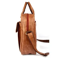 Trendy Men  and Women Synthetic Leather Casual Travel/Office Laptop Messenger Bag-thumb2