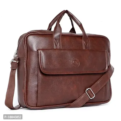 Trendy Men  and Women Synthetic Leather Casual Travel/Office Laptop Messenger Bag-thumb5
