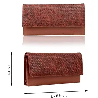 Bagneeds Synthetic Leather Wallet Money/Card Holder for Women (Brown)-thumb2