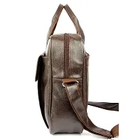 Trendy Men  and Women Synthetic Leather Casual Travel/Office Laptop Messenger Bag-thumb4