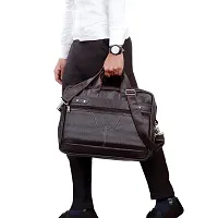 Trendy Men Brown Synthetic Leather Laptop Messenger Bag Satchel for Men-thumb4