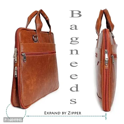 Trendy Men Tan Synthetic Leather Briefcase Best Laptop Messenger Bag Satchel for Men-thumb4