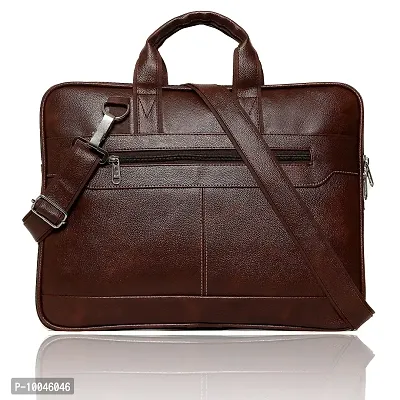 Trendy Men Brown Synthetic Leather Briefcase Best Laptop Messenger Bag Satchel for Men-thumb4
