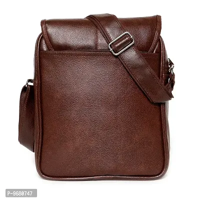 Bagneeds Casual/Formal Crossbody Synthetic Leather Unisex Sling Bag (Brown)-thumb4