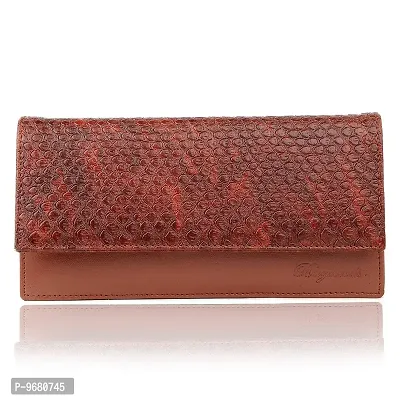 Bagneeds Synthetic Leather Wallet Money/Card Holder for Women (Brown)-thumb2