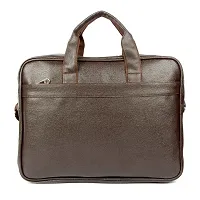 Trendy Men  and Women Synthetic Leather Casual Travel/Office Laptop Messenger Bag-thumb3