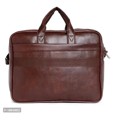 Trendy Men  and Women Synthetic Leather Casual Travel/Office Laptop Messenger Bag-thumb4