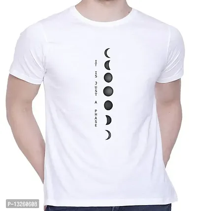 Stylish Men Polyester  Round Neck T-Shirt-thumb0