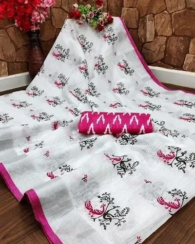 Elegant Cotton Silk Saree with Blouse piece