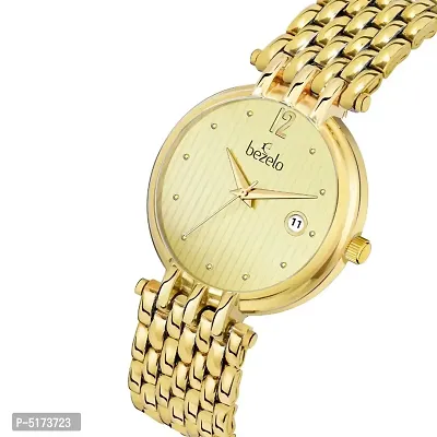 Bezelo Analogue Golden Dial Men's Watch-thumb2