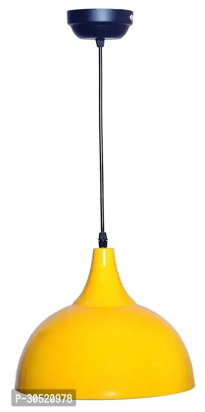 10 Inch Chonch Design Aluminium Hanging Light Pendant Light for Ceiling to Decor Yellow