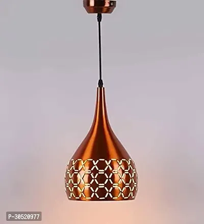 Aluminium Hanging Light Pendant Light Ceiling Light for Bedroom Living Room Home Decor 6 INCN CUTTING Copper-thumb0