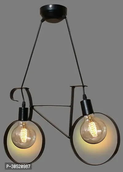 Hanging Pendant Light And Lamp Black Cycle