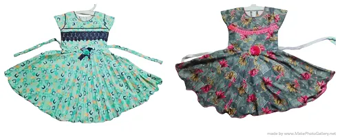 Stylish Frocks For Girl Pack Of 2