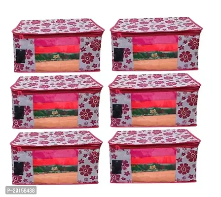 Stylish Non Woven Saree Cover / Saree Bag Pack of 6-thumb0