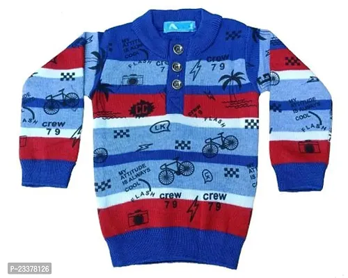 Classic Wool Printed Sweater for Kids-thumb0