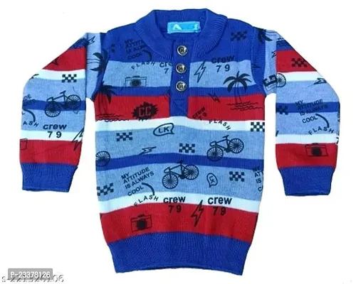 Classic Wool Printed Sweater for Kids-thumb2
