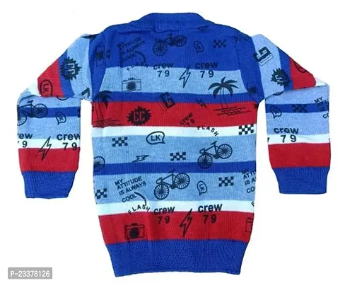 Classic Wool Printed Sweater for Kids-thumb3