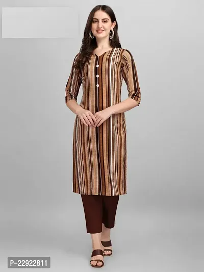 Reliable Striped Cotton Kurta For Women