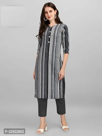 Reliable Striped Cotton Kurta For Women