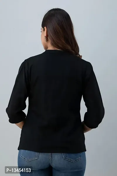 RJ Fashion Women's Rayon Plain Solid Top 3/4 Sleeves(RJ Fashion- Shirt-002)-thumb2