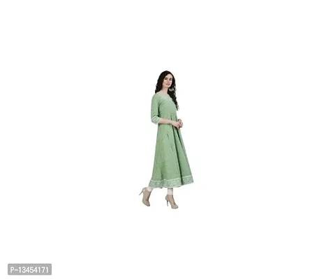 RJ Fashion Women's Printed Rayon Anarkali Kurti Long Length Kurta Festive Collection(kurti-15)-thumb0