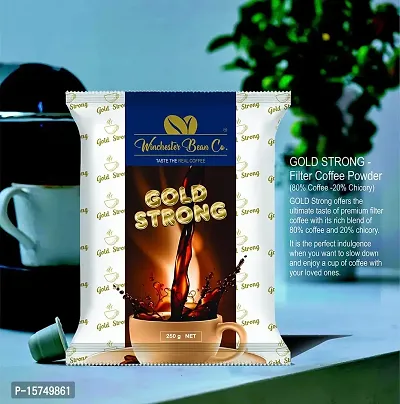 GOLD STRONG 500 gm South Indian Filter Coffee Powder 80% Coffee 20% Chicory-thumb2