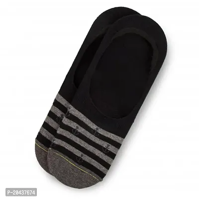 Liner Sock, Black with Color Stripes-thumb0