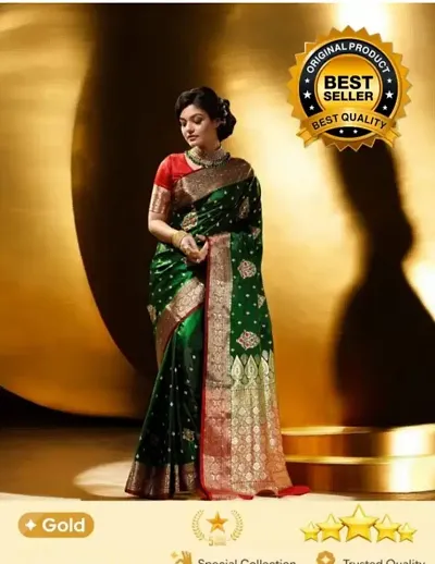 Trending Satin Saree with Blouse piece 