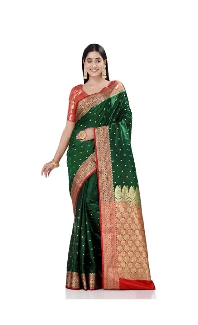 Trending Art Silk Saree with Blouse piece 