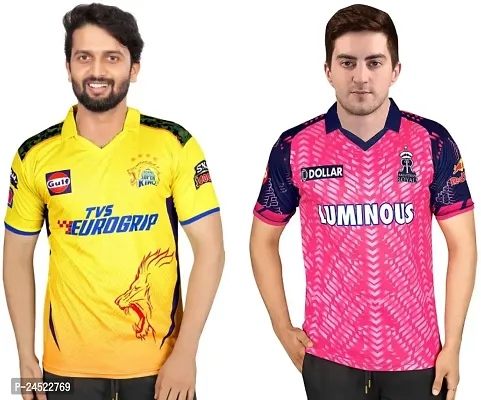 Reliable Polyester Printed Sports Jerseys Tees For Men Pack Of 2