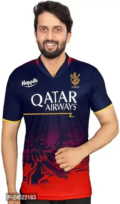 Reliable Multicoloured Polyester Printed Sports Jerseys Tees For Men-thumb0